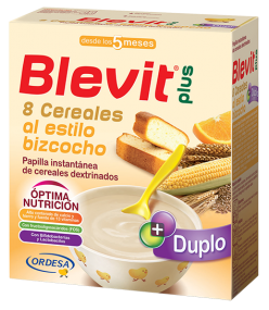 Blevit plus Duplo 8 Cereales al estilo bizcocho