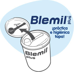 Blemil plus ¡práctica e higiénica tapa!